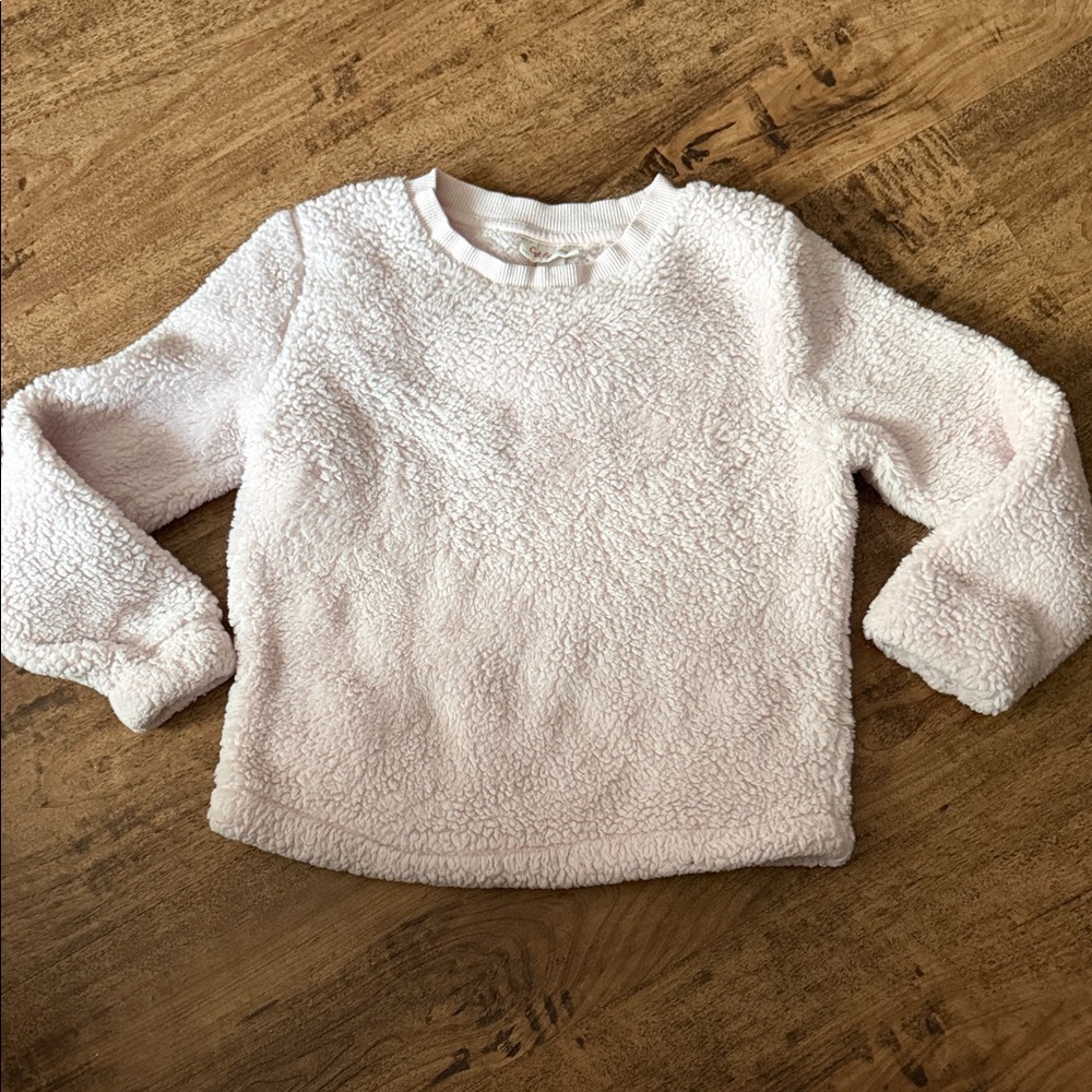 Cozy Sherpa Pullover light pink size 6